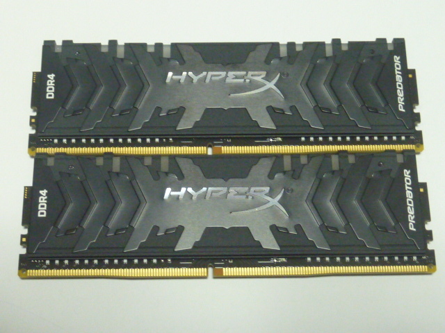 メモリ デスクトップ用 Kingston HYPERX RGB DDR4-3200 PC4-25600 8GBx2枚 合計16GB 起動確認済みです HX432C16PB3AK2/16 DIMM デスクトップ用