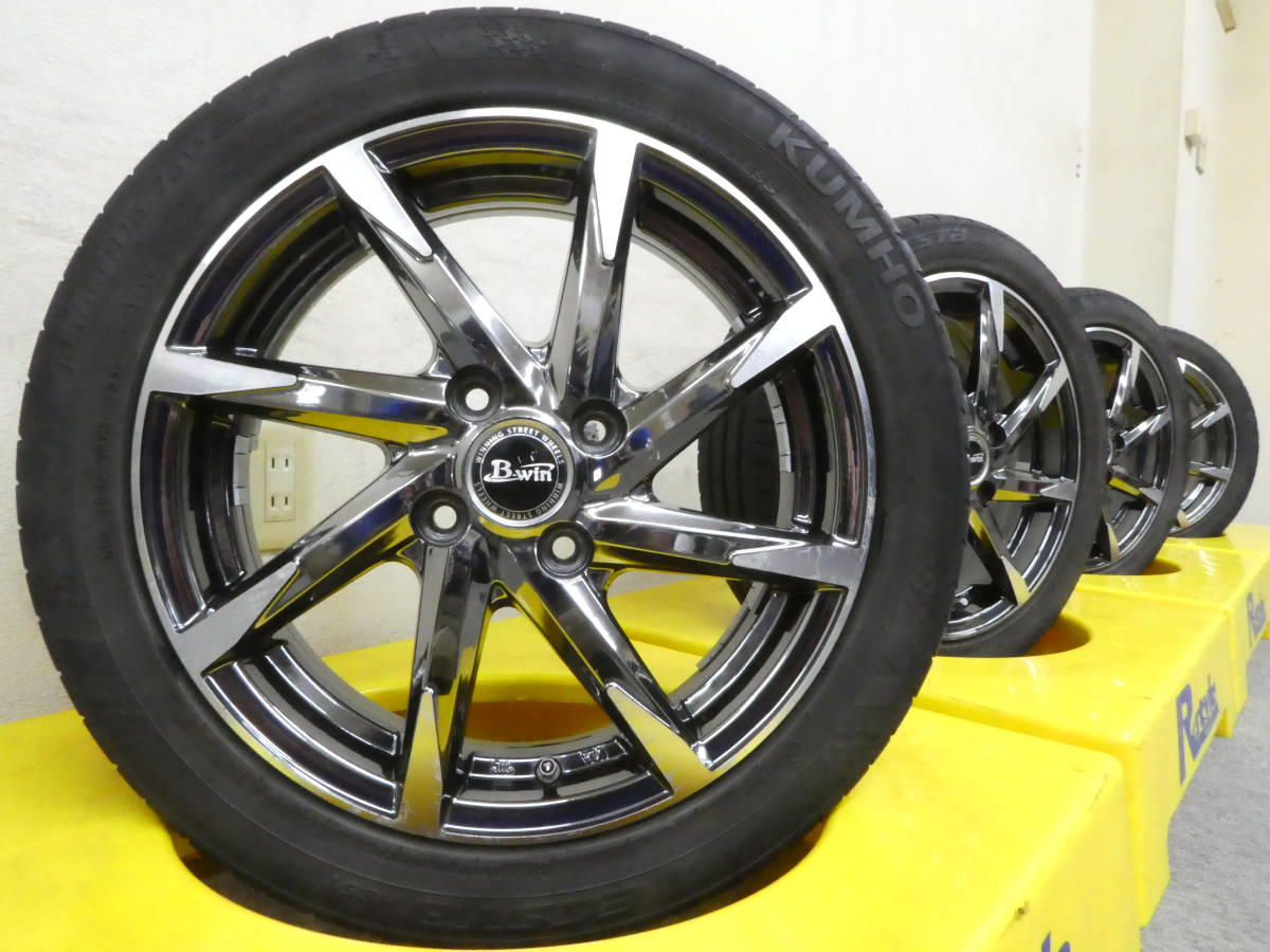 HOT，定番人気 バランス調整済 クムホ ECSTa HS51 165/55R15 4本セット タント スペーシア N-BOX N-WGN N-ONE ムーヴ ワゴンＲ(ラジアルタイヤ)｜売買されたオークション情報、yahooの商品情報をアーカイブ公開 - オー 4穴