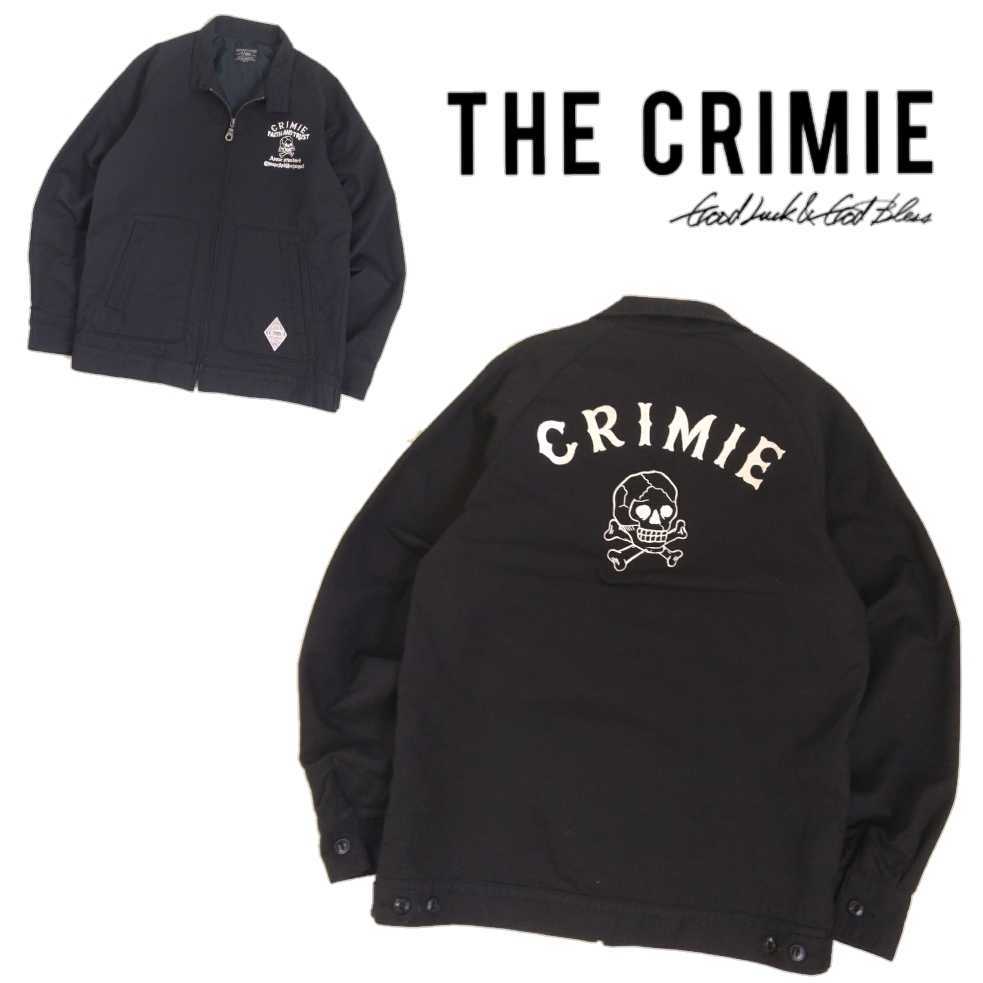 極美品 圧巻 豪華刺繍 顔料染め CRIMIE スカル ワークジャケット  