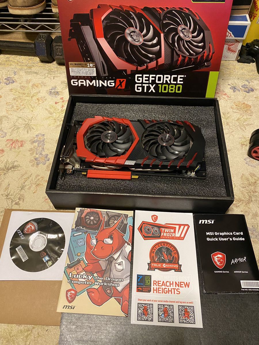 ジャンク品］GeForce GTX1080 GamingX Msiグラフィックボード GPU