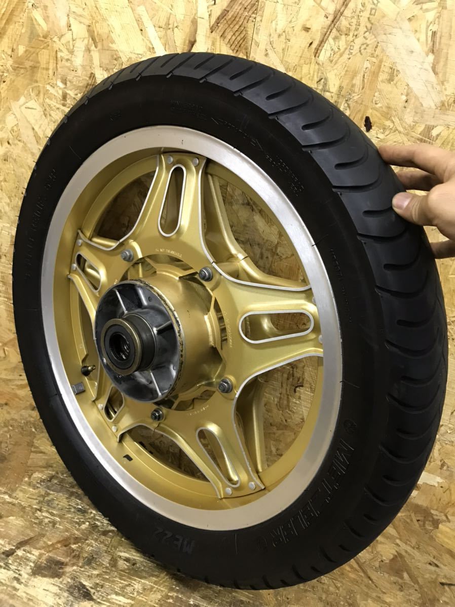 B04#28 CB400N リア ホイール 裏コム CB250N CB400T CB250T ホークバブ