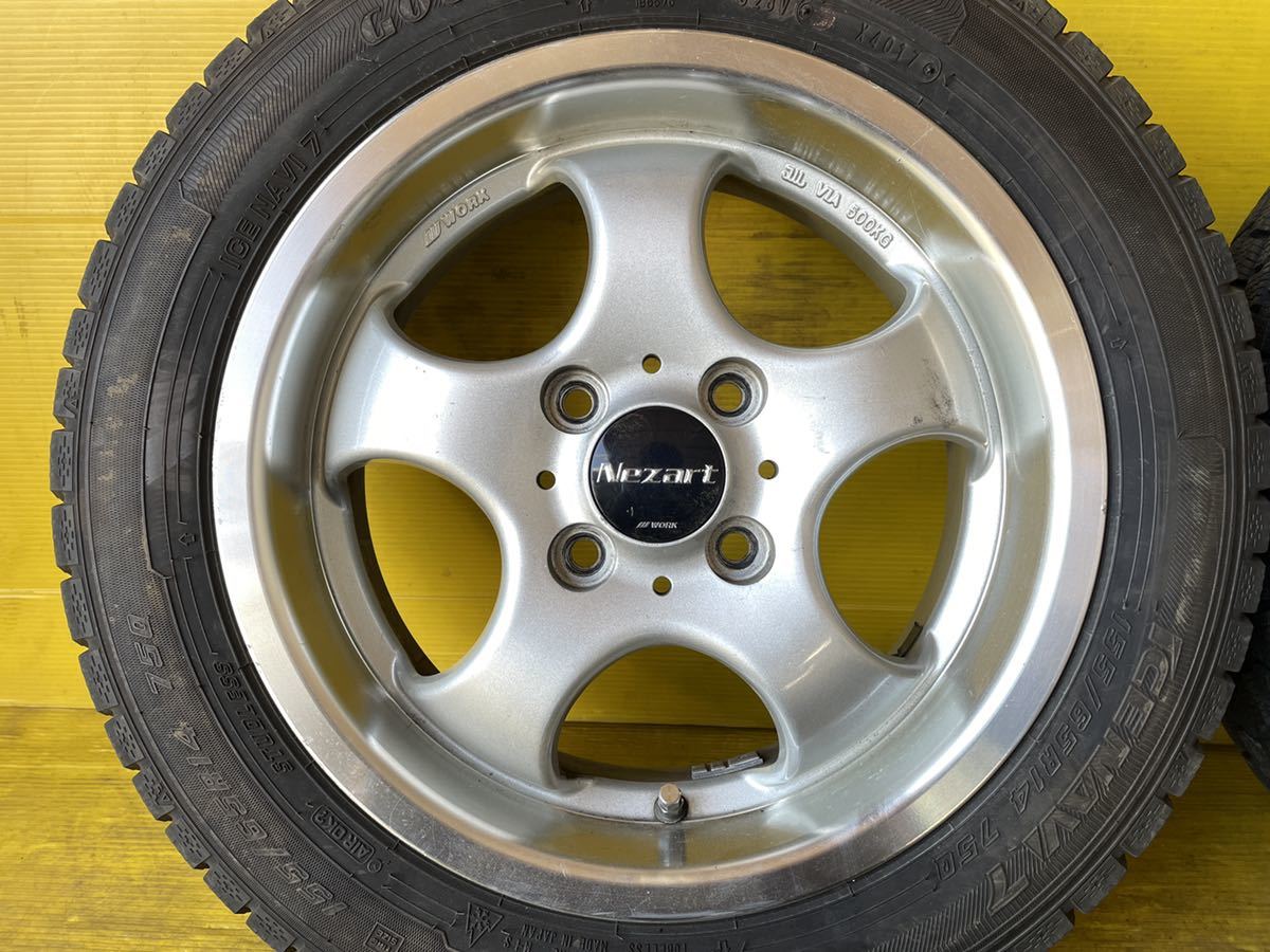 WORK Nezart 14インチ 【商品番号T-1054】14×5J ＋42 155/65R14 