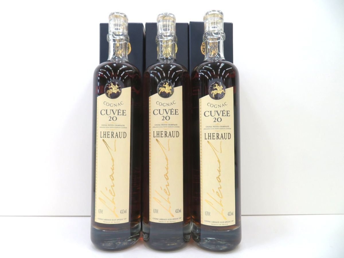 送料無料，正規品 古酒 1円～スタート 3本セット LHERAUD レロー CUVEE
