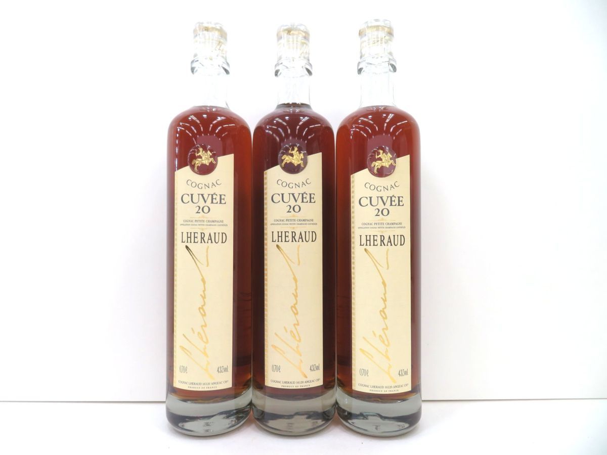 古酒 1円～スタート 3本セット LHERAUD レロー CUVEE キュベ キュヴェ