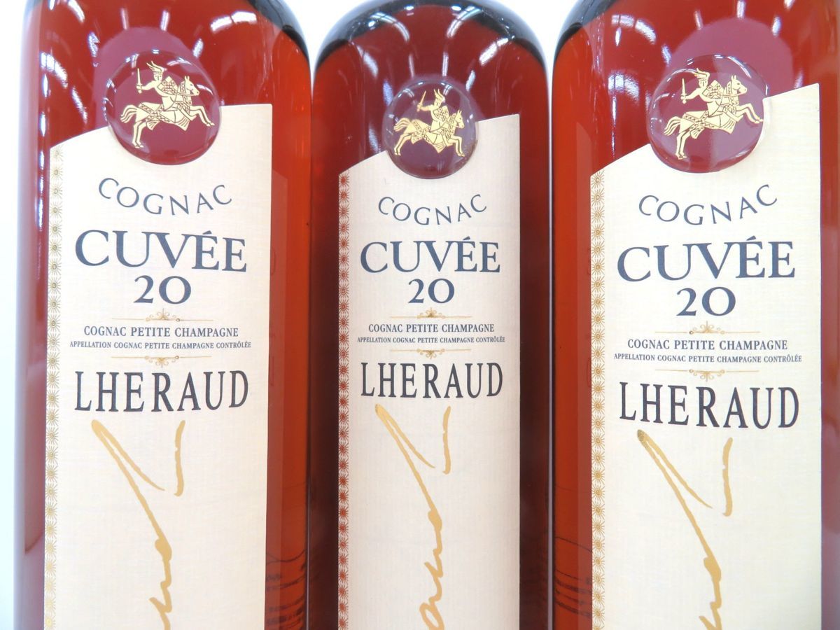 送料無料，正規品 古酒 1円～スタート 3本セット LHERAUD レロー CUVEE