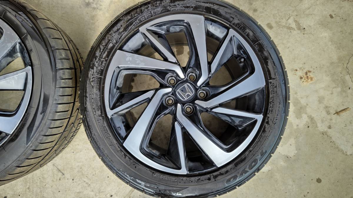 引取限定 ホンダ ヴェゼル 純正 RS 18インチ 7.5j トーヨータイヤ 