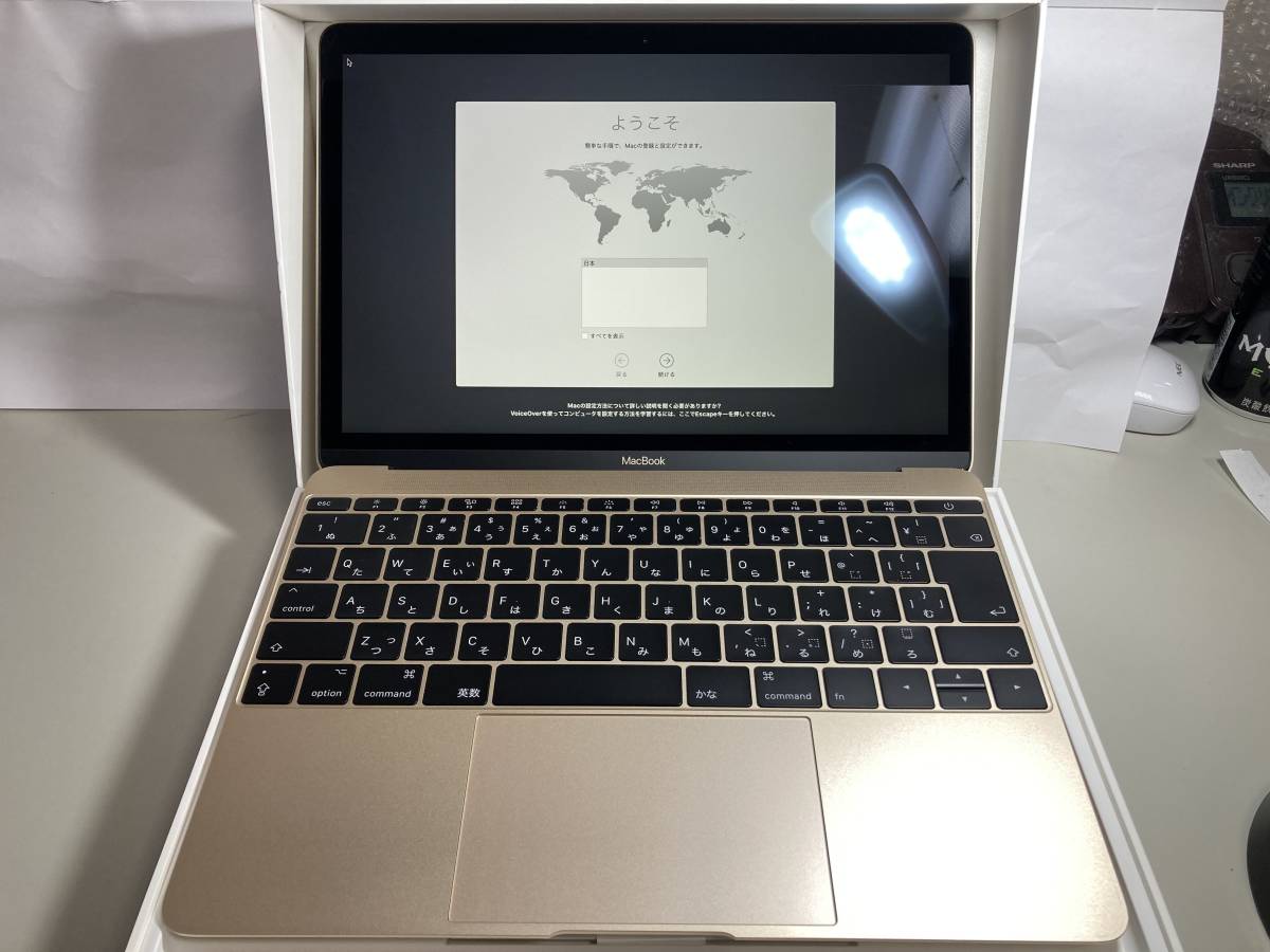Apple MacBook 2017 Core i5-7Y54 1.2GHz 8GB 256GB 12インチ Retina