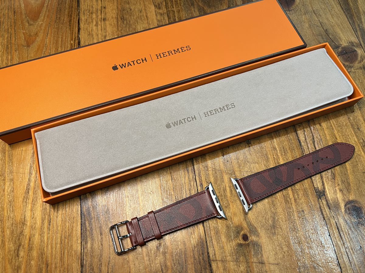 新品最安値】Apple Watch 45mm エルメス サーキットH ルージュ 