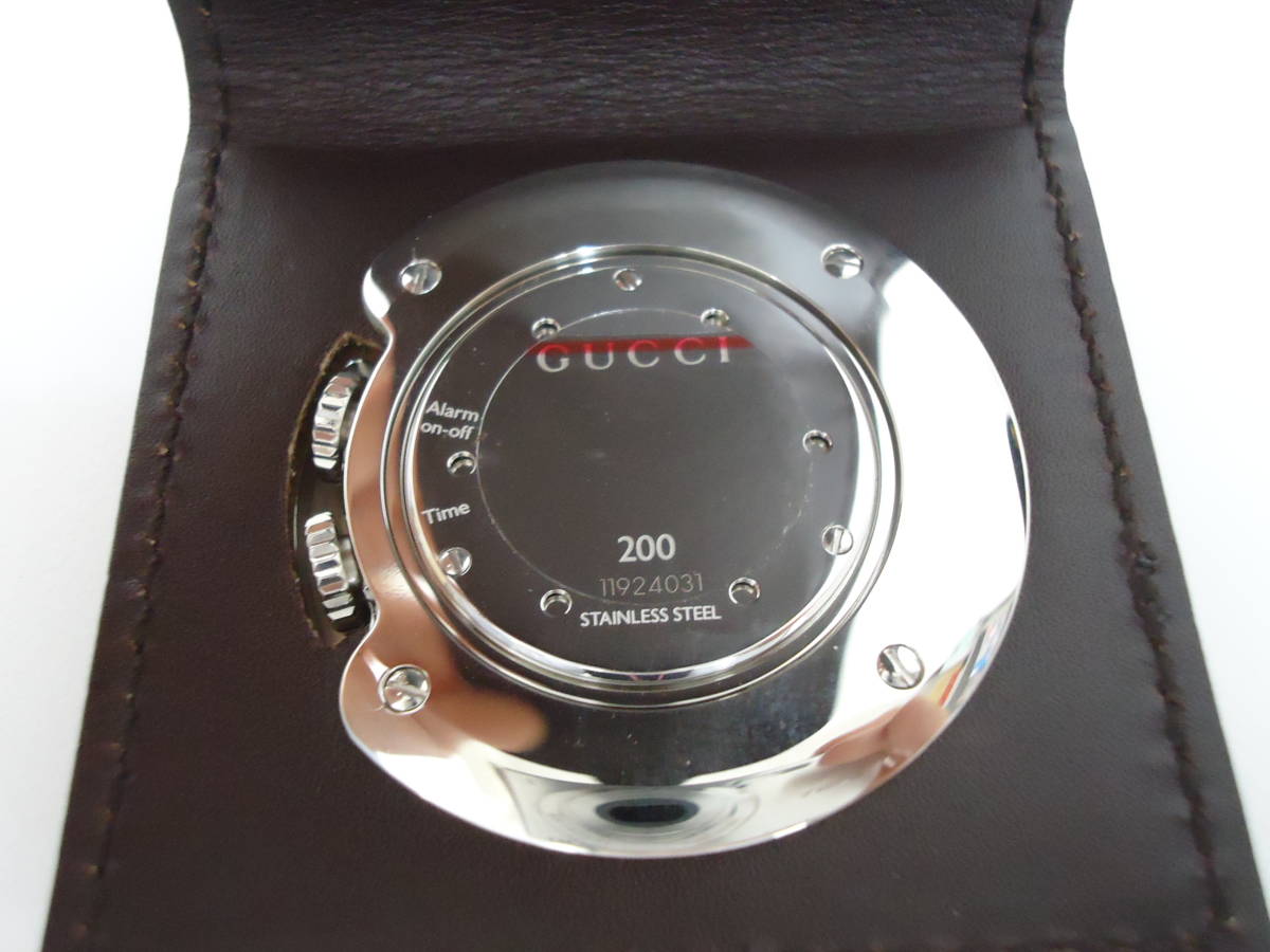 グッチ GUCCI 200 トラベルクロック 置時計 GG柄 クォーツ 【公式通販】