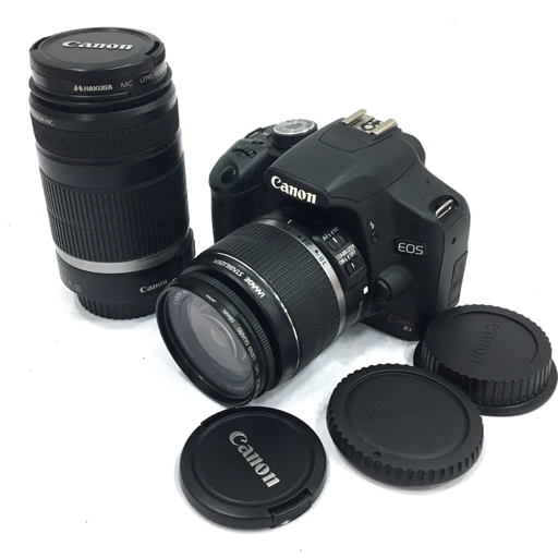1円 CANON EOS Kiss X3 EF-S 55-250mm 1:4-5.6 IS 18-55mm
