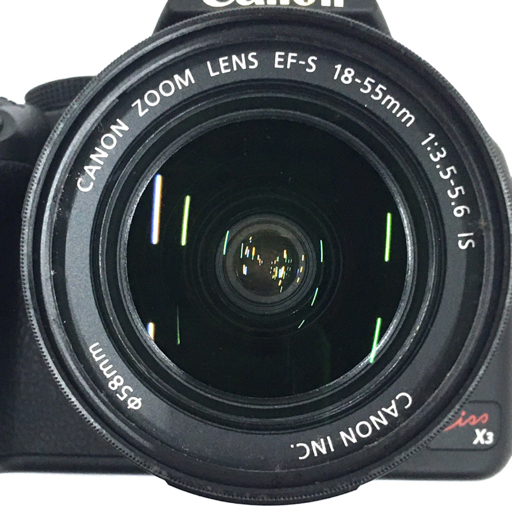 1円 CANON EOS Kiss X3 EF-S 55-250mm 1:4-5.6 IS 18-55mm