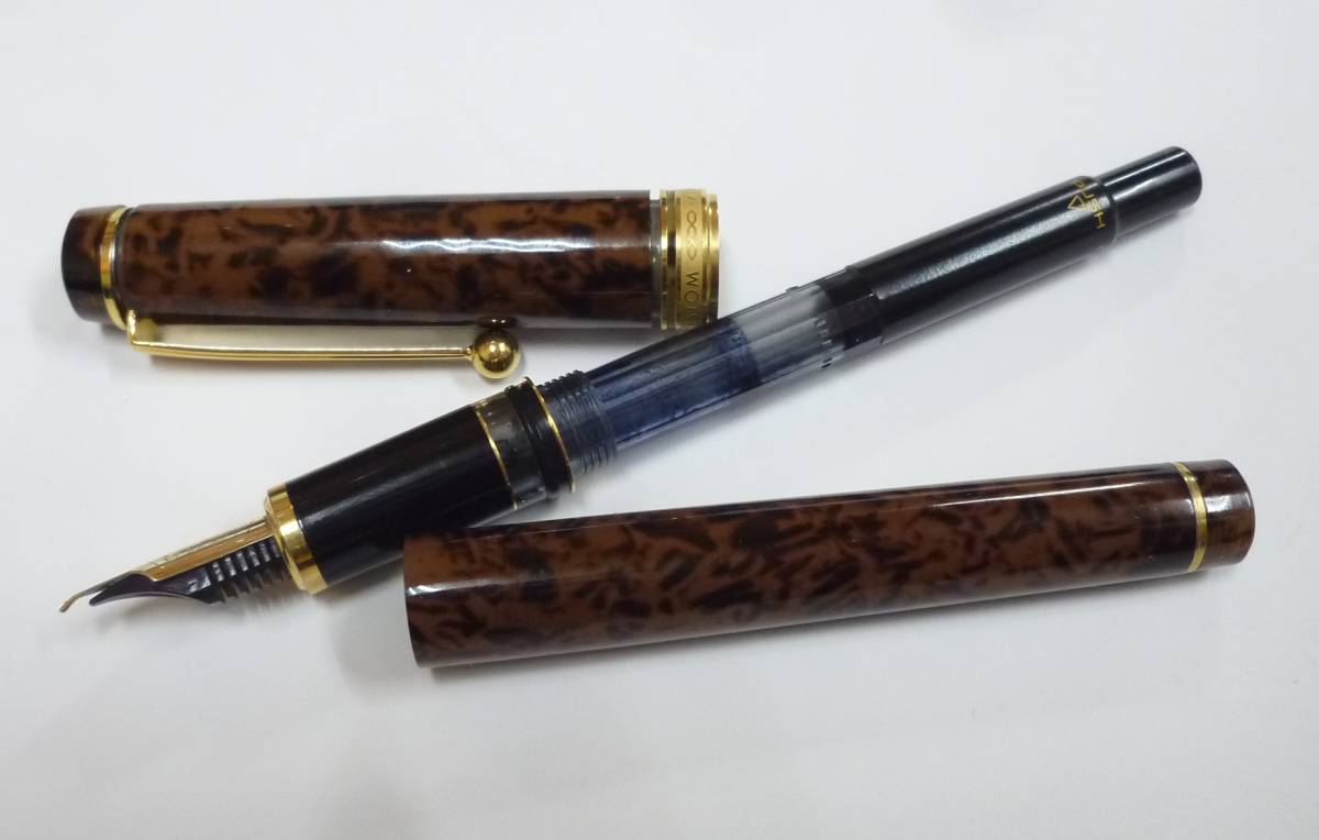 PILOT カスタム 鼈甲柄 ペン先14K 585 太字（B）万年筆