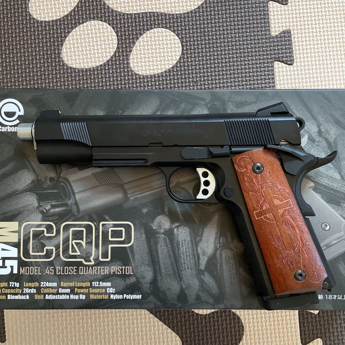 M45 CQP Co2 トイガン carbon8 M45CQP GEN2マガジン搭載 | 黒 6mmBB