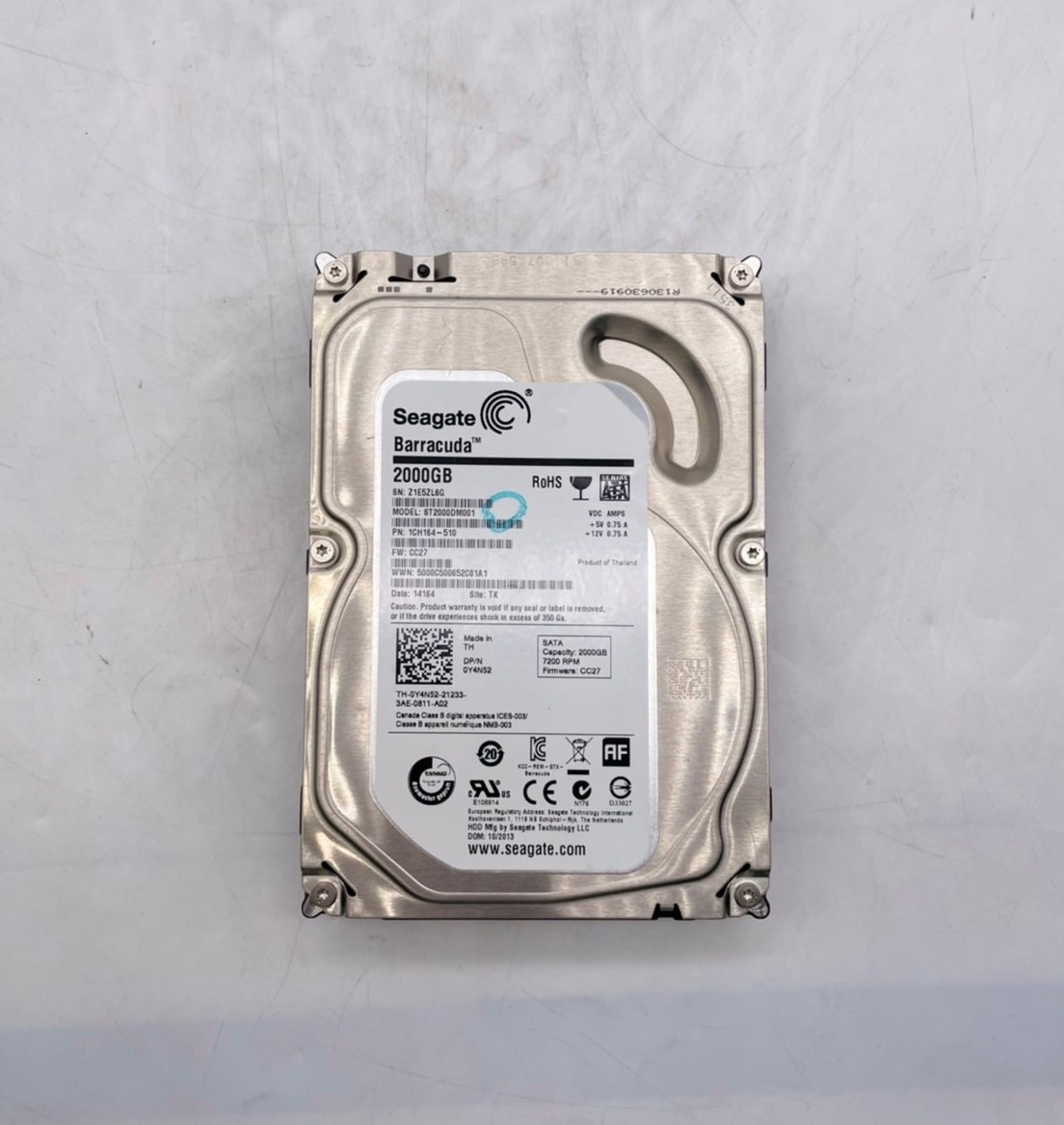 人気セール，2026 H12120 準 HDD SEAGATE 2TB 2000GB 3.5inc 正常 電源投入回30回 使用時間4時間 CrystalDiskInfo確認済(2TB～)｜売買されたオークション情報、yahooの商品情報をアーカイブ公開 - オークファン 3.5 SerialATA