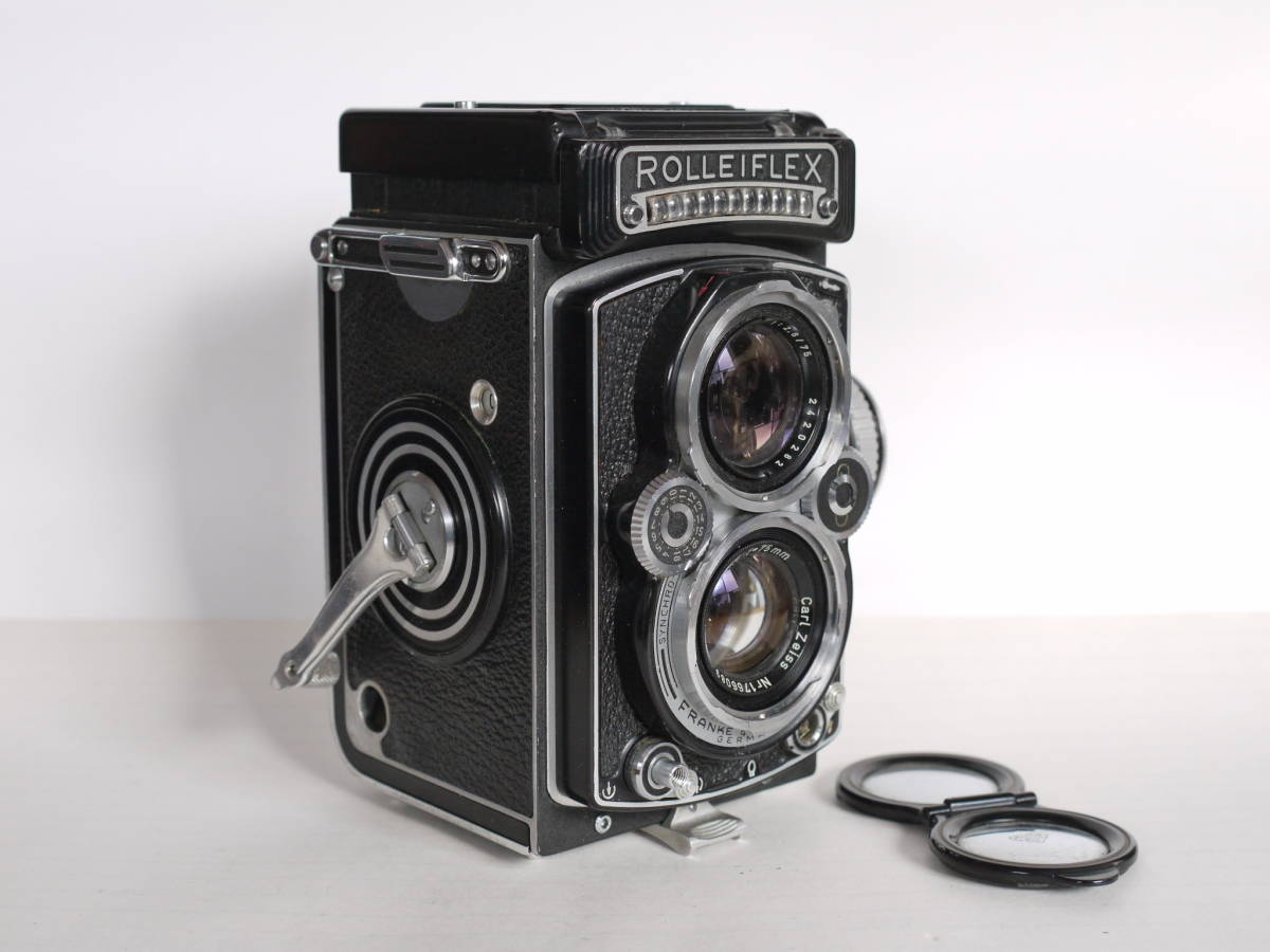ローライスタンダード カールツァイス テッサー3.5f7.5 ローライフレックス Rolleiflex Carl Zeiss Tessar 1:3.5 7.5cm ケース