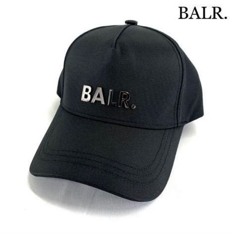 新品新作登場 BALR 黒 ブラック ベースボールキャップ 漂う高級感 帽子 