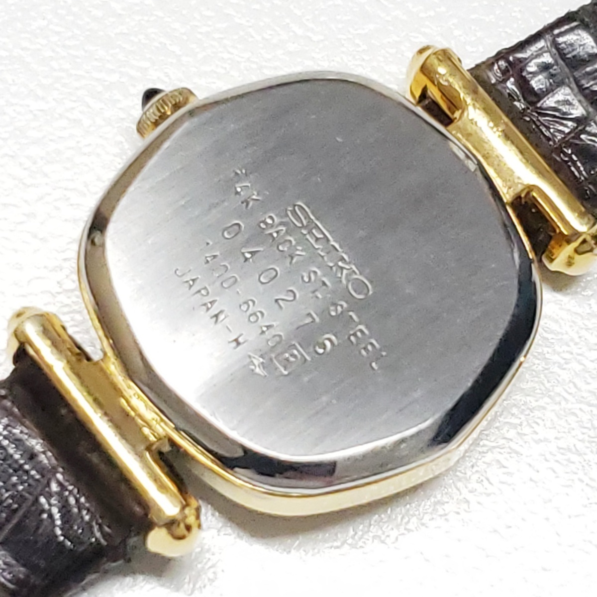 SEIKO セイコー 1400-6640 14K×SS 14金 クォーツ レディース 腕時計