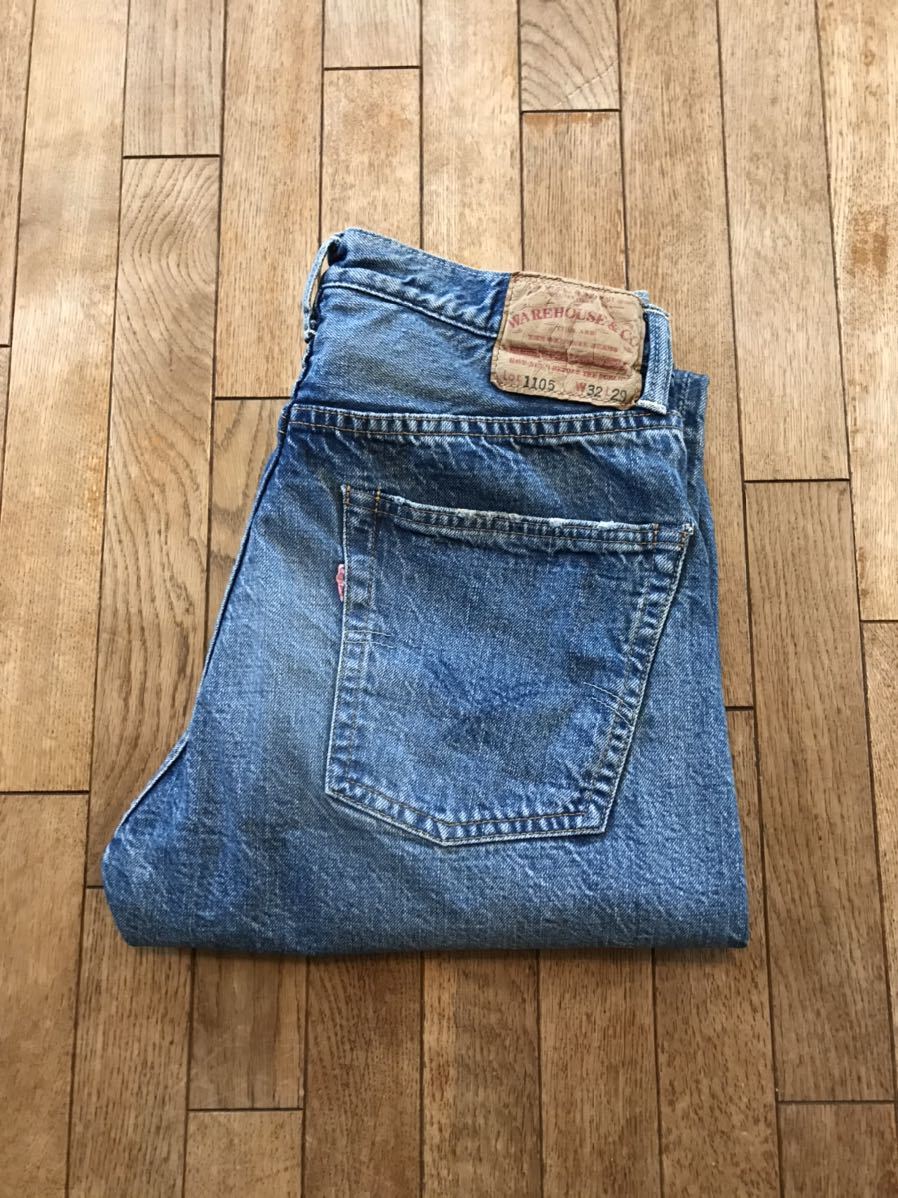 WAREHOUSE ウエアハウス デニムパンツ Lot.1105 ヴィンテージ加工