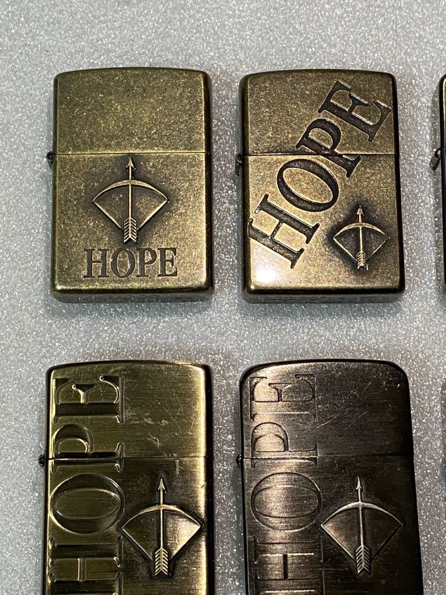 美品ジッポ ZIPPO HOPE セード6点 未使用に近い 中古品 オイルライター