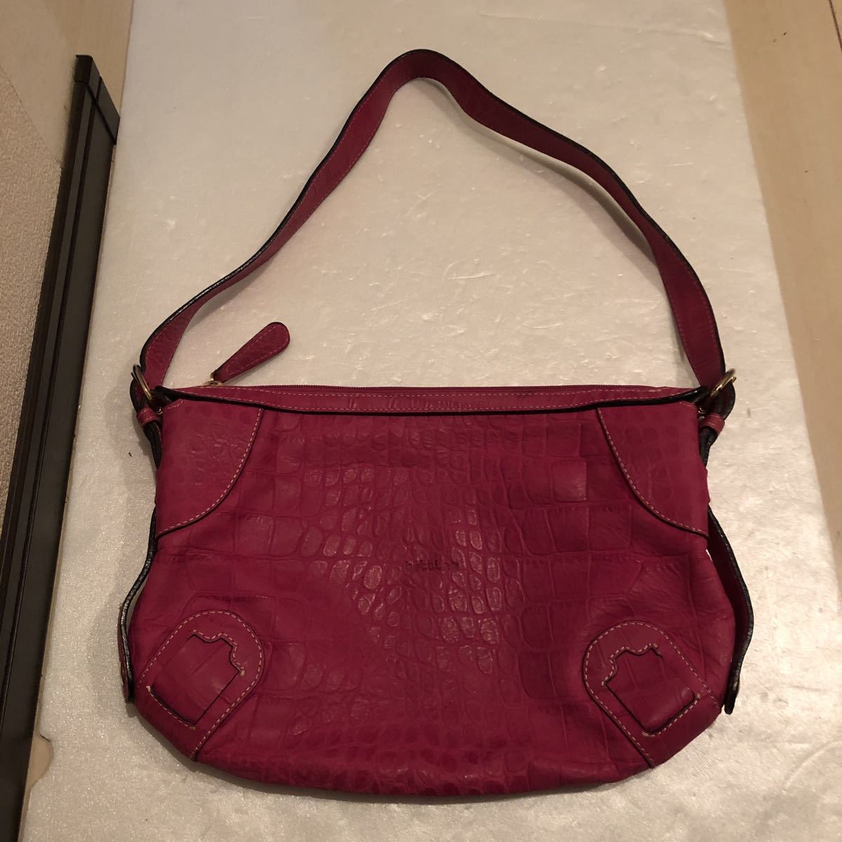 極美品 イタリア製 Bettina ベッティーナ ワンショルダーバッグ レザー 