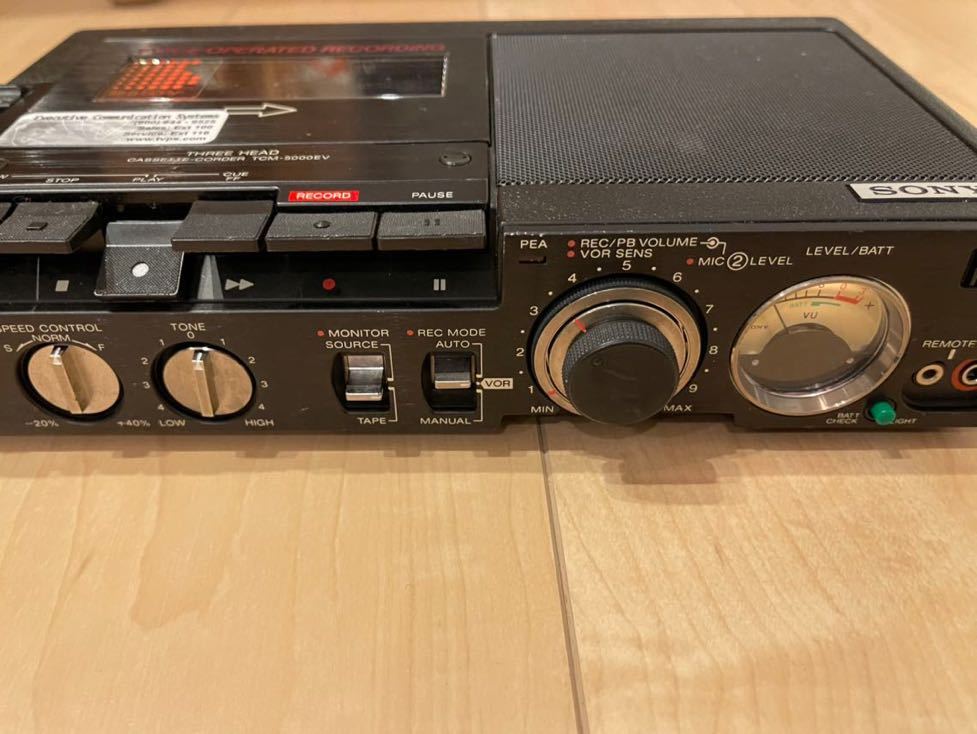 動作確認済SONY TCM-5000EV カセットコーダー デンスケ TCM