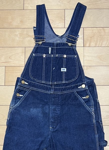 美品・濃紺Lee リー デニム オーバーオール 日本製 32×33の通販はau