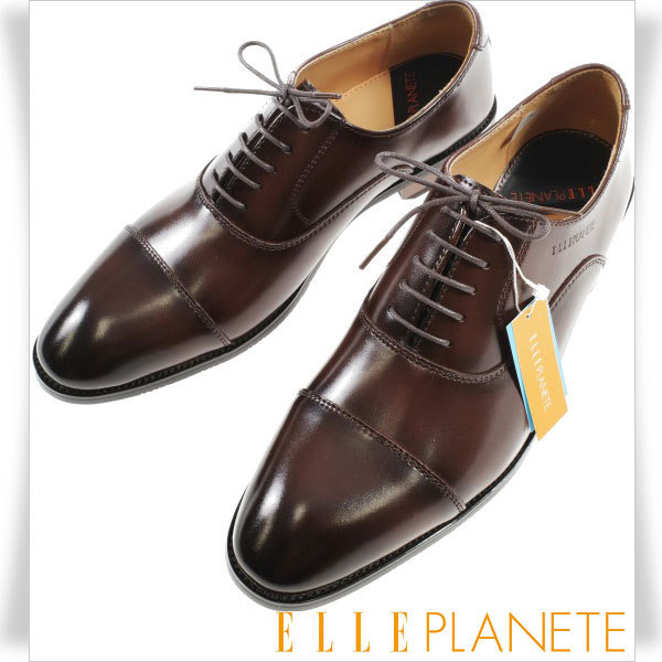 【SALE，低価】 1円 ELLE PLANETE エル プラネット メンズ 牛革レザービジネスシューズ 26.0cm EEE 茶 本革 ストレートチップ 正規店本物 8856(26.0cm)｜売買されたオークション情報、yahooの商品情報をアーカイブ公開 26.0cm