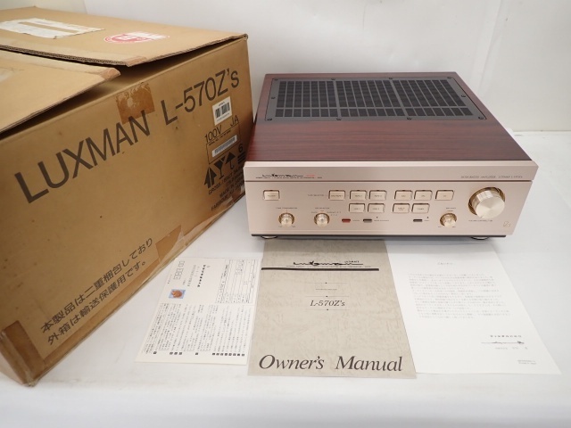 【新作入荷，高品質】 LUXMAN L-570 Z's ラックスマン ピュアA級動作方式プリメインアンプ ジィーズ 元箱 説明書付 ∽ 64AD6-2(LUXMAN)｜売買されたオークション情報、yahooの商品情報をアーカイブ公開 - オークファン LUXMAN