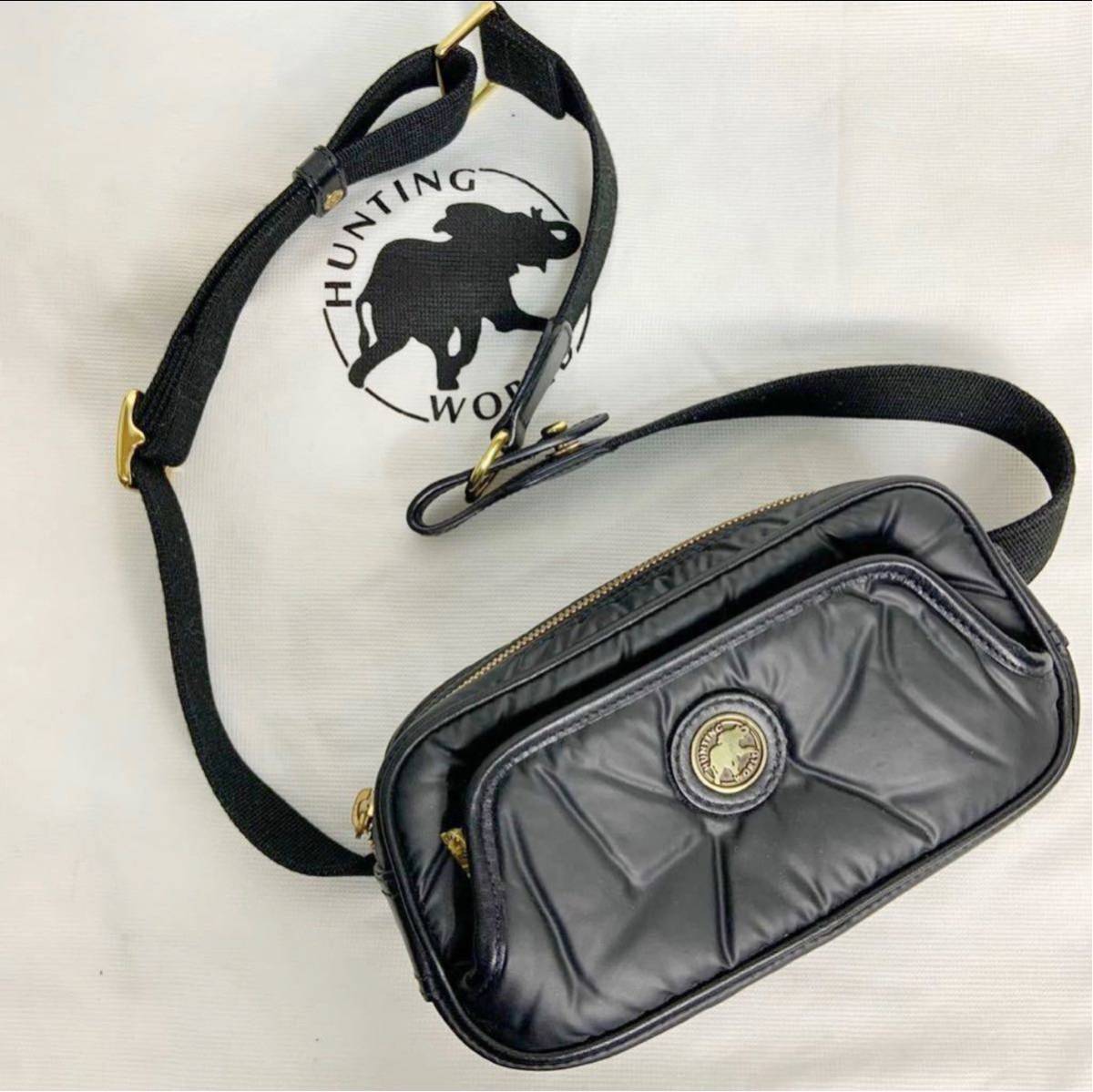 1円 【極美品 】 hunting world ハンティングワールド ボディバッグ 