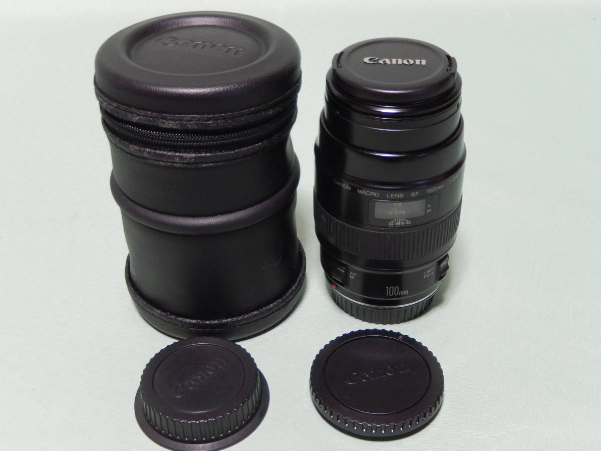 □CANON キャノン MACRO LENS EF100mm 1:2.8 レンズ 動作未確認