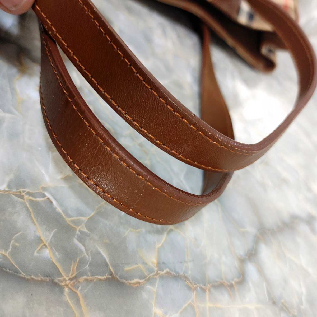 1円スタート・希少品】バーバリーズ BURBERRY`S キャンバス レザー