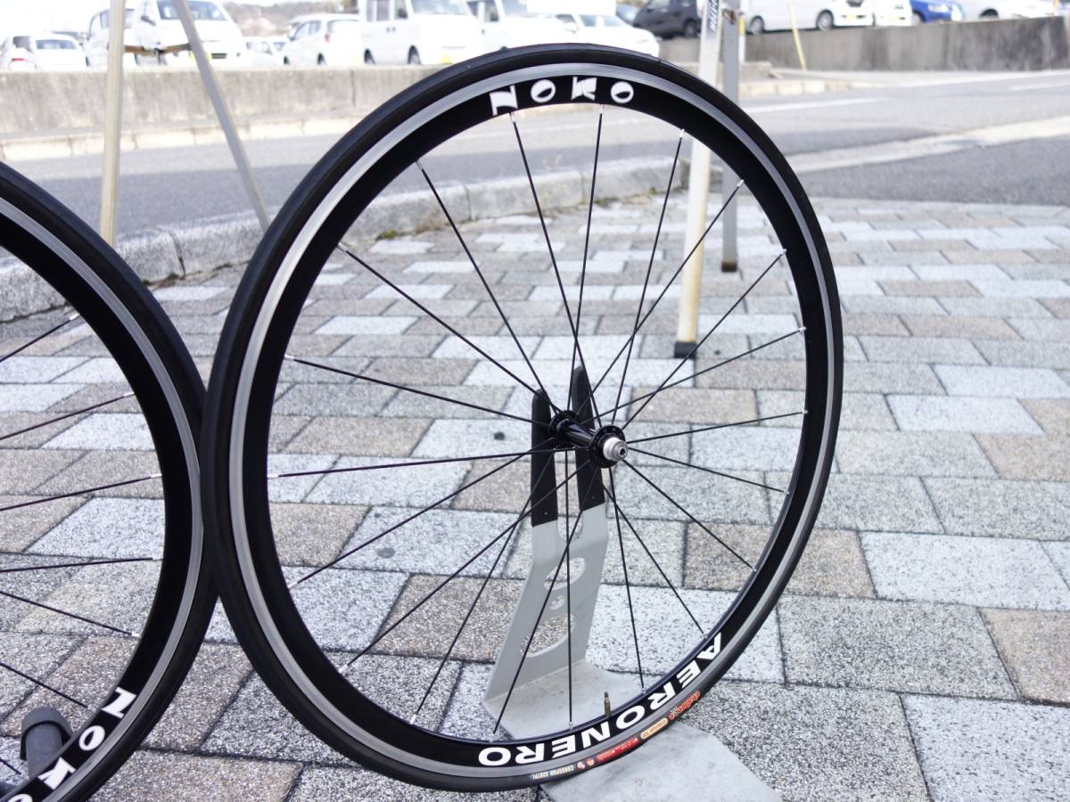 ショップオリジナル 700C 手組ホイール AERONERO エアロネロ