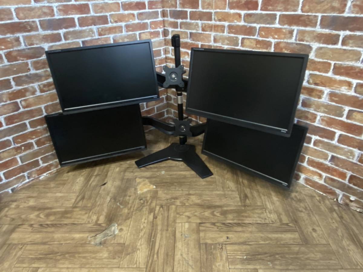 ProLite E2280HS 6台セット モニター本体 モニターアームセット iiyama ProLite E2280HS×4枚 21.5インチ 液晶モニター PCディスプレイ