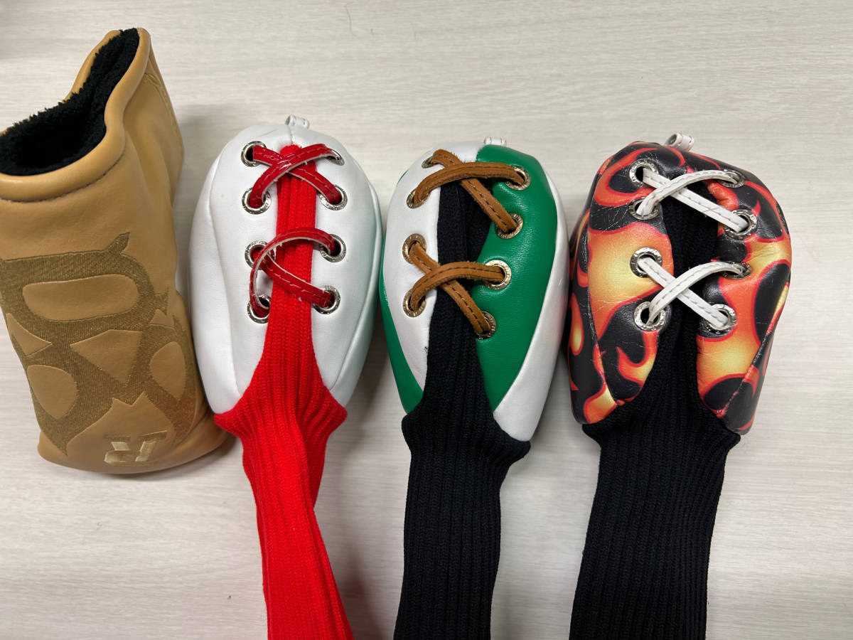 □中古4個セット□Russeluno□ラッセルノゴルフ□ヘッドカバー□UT用3 