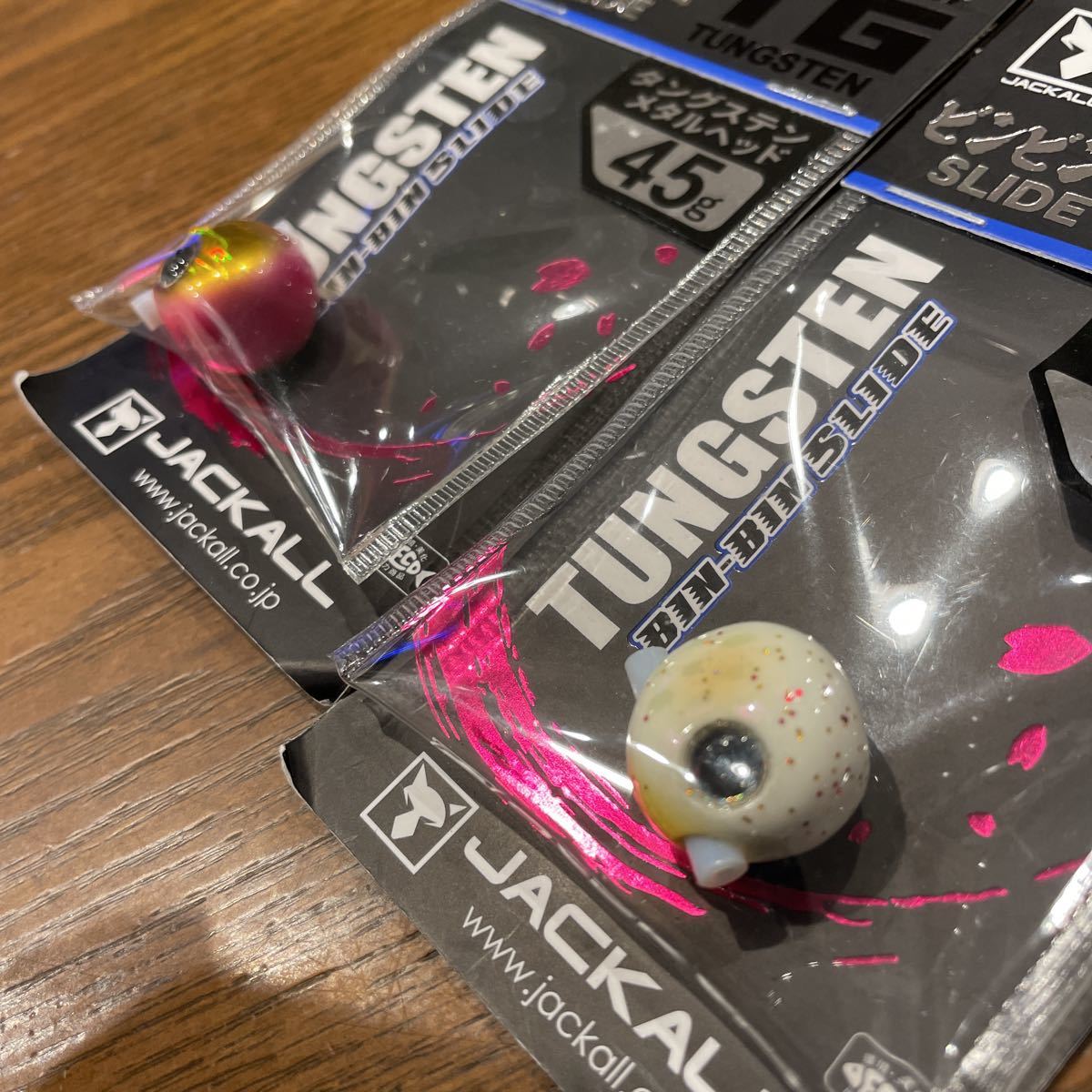 送料無料 ジャッカル ビンビン玉 スライドTG 45g ×4個セット タイラバ