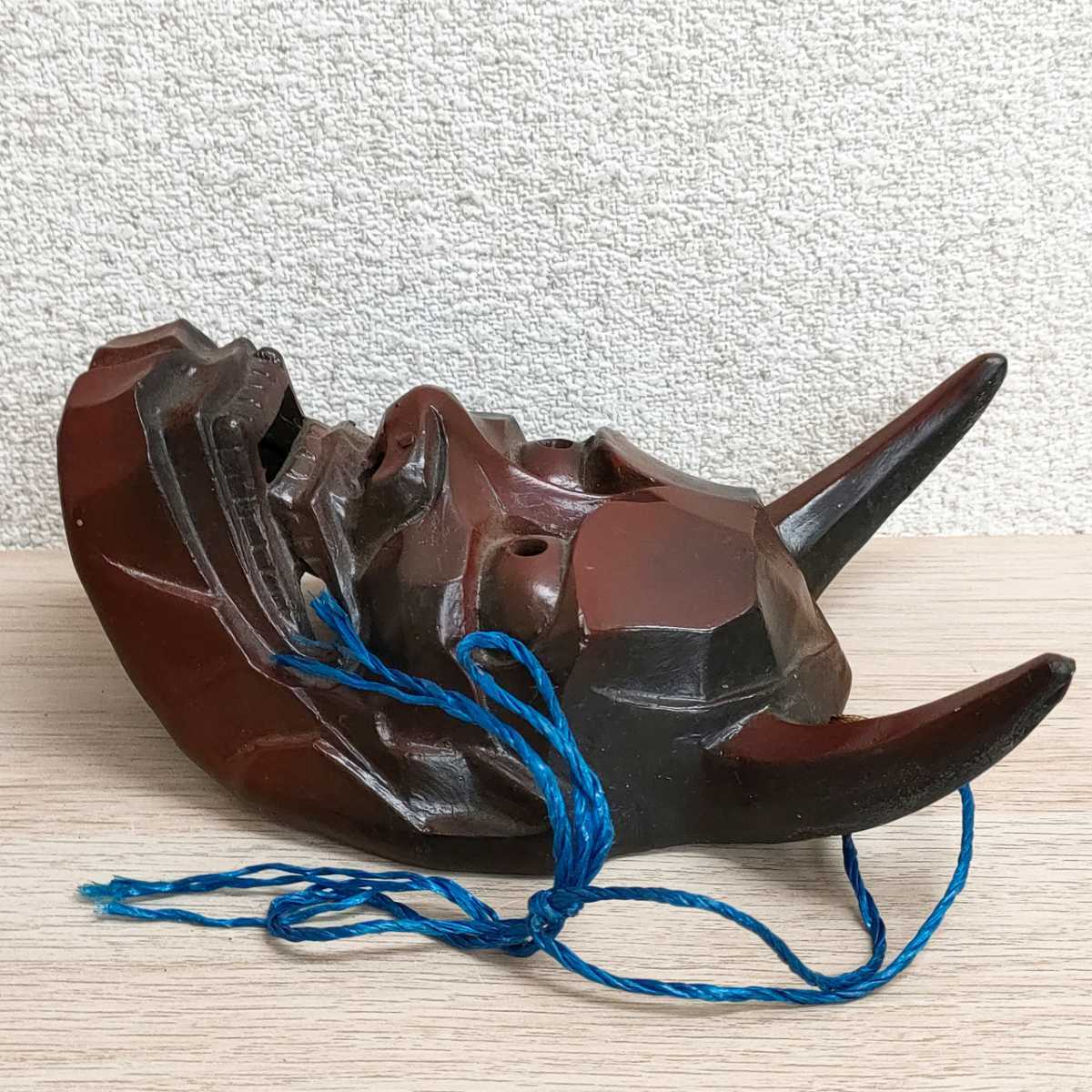 般若 お面 ヴィンテージ小道具 木彫り 和風 インテリア オブジェ