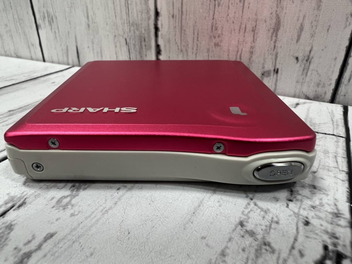 md プレーヤー ピンク SHARP 1-BITポータブルMDプレーヤー MD-DS33-P