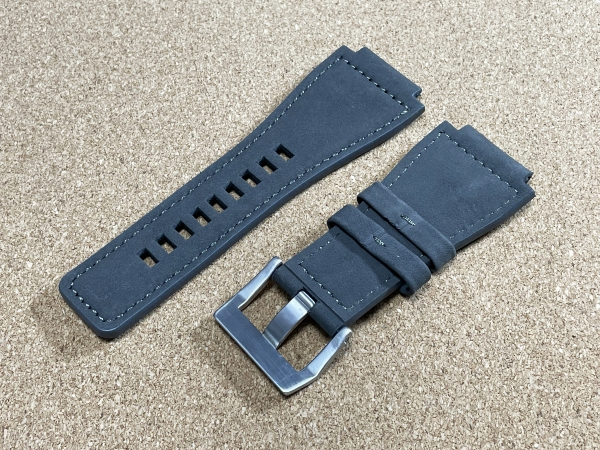 24mm × 34ｍｍ レザーベルト【Bell&Ross ベルアンドロス ベルロス 対応】【レザーバンド ベルト】【インストゥルメント BR】