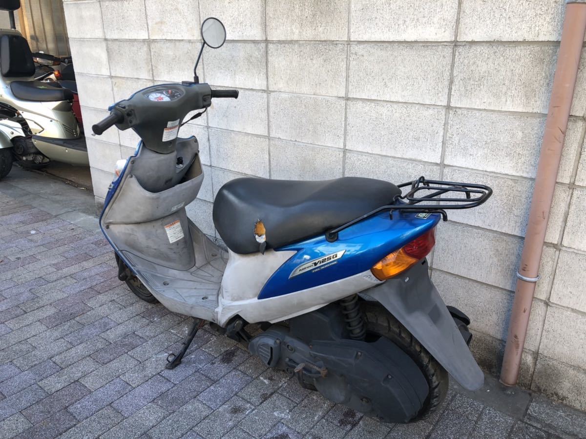 K6 スズキ 規制前 Address V125G スズキ公式通販 稀少なK6モデル☆スズキ / アドレスV125G / 25488km / CF46A-502*** / エンジン始動OK♪売り切り1円スタート♪土日引渡しOK