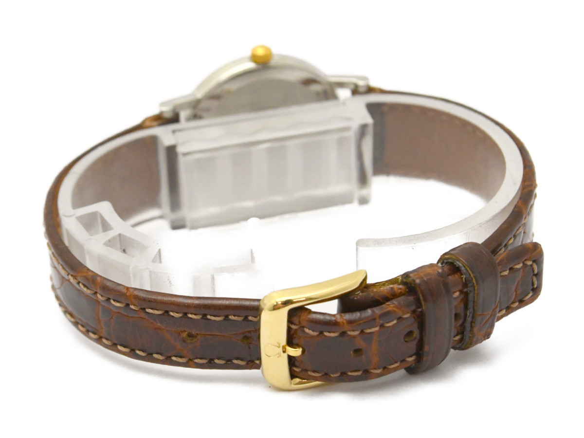 OMEGA】オメガ DEVILLE デビル レディース コンビ クォーツ 純正革