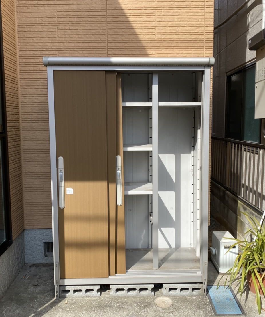  埼玉県 解体済 ヨド物置 エスモ ESD 横145&times;高205&times;奥行63cm 倉庫 スチール物置 積込手伝あり 収納庫 DIY ヨドコウ YODOKO 茶 ブラウン(イナバ)｜売買されたオークション情報、yahooの商品情報 イナバ