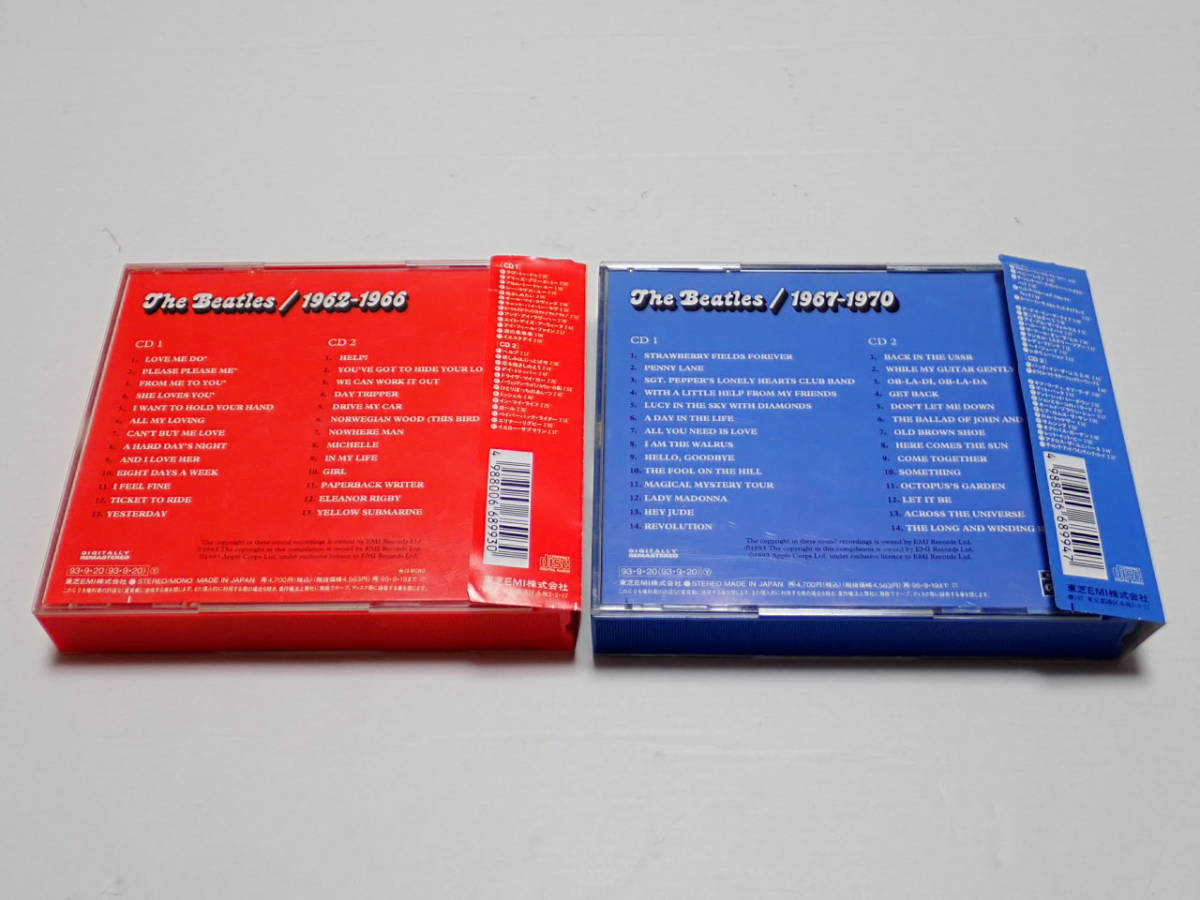 ☆4枚組☆THE BEATLES☆ザ・ビートルズ☆1962-1966 赤盤☆1967-1970 青