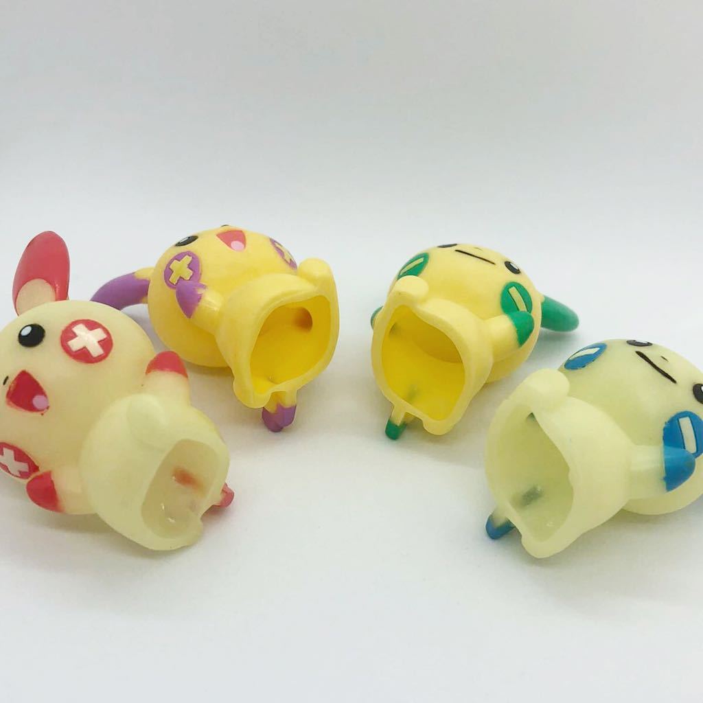 ポケモンキッズ 色違い 蓄光 プラスル マイナン 4点セット 指人形
