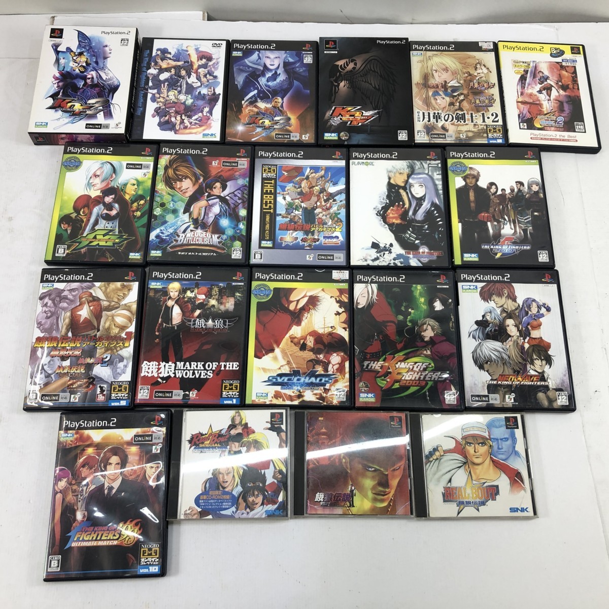 04y7194)【1円～】PS/PS2ソフト SNK系 18本まとめセット[KOF/餓狼伝説/幕末