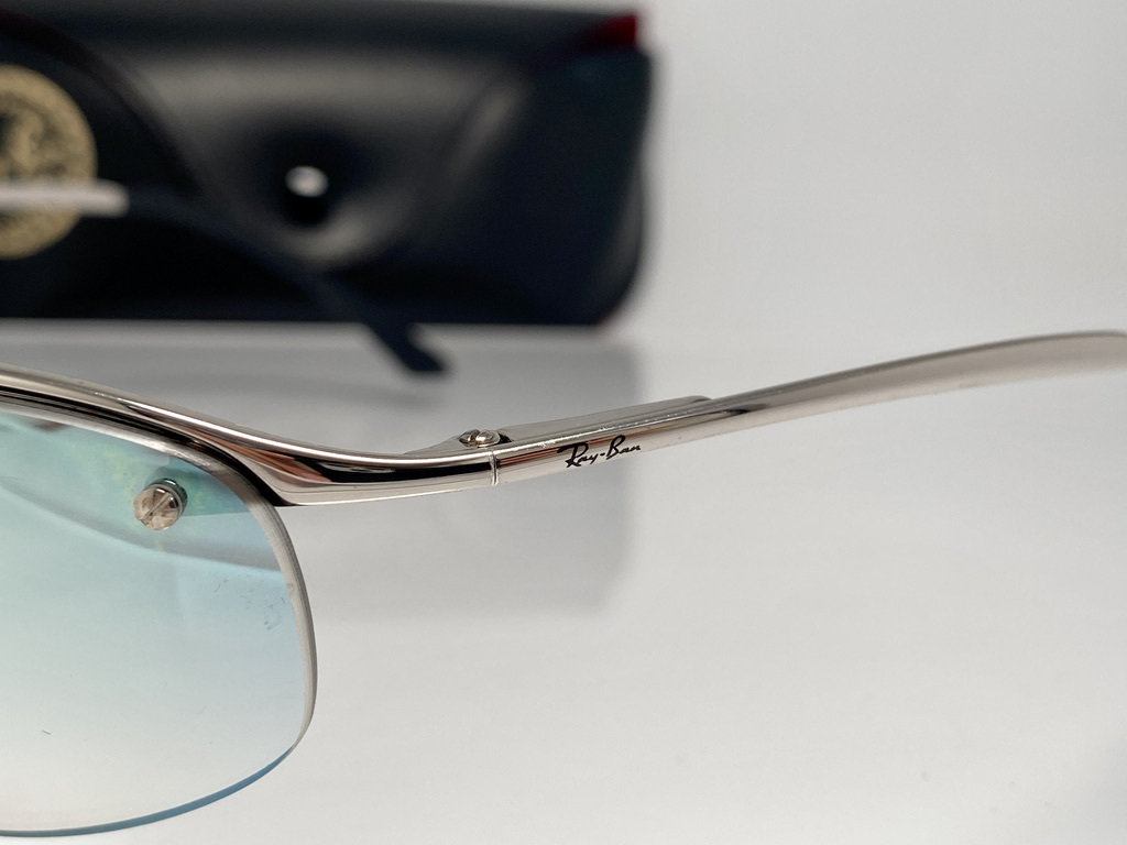 ケース付☆RAY-BANレイバン RB3179 TOPBAR 003/Z1 シルバー/ブルー