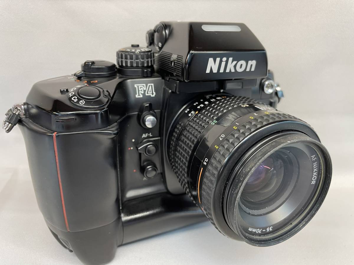 【YH-7040】ジャンク扱い 中古品 Nikon ニコン F4 一眼レフカメラ バッテリーグリップ MB-21 取付品 動作未確認 フィルムカメラ Nikon F4 中古 ☆Nikon&frasl;ニコン フラッグシップ・フィルム一眼レフカメラ ボディ｜ナニワグループオンライン