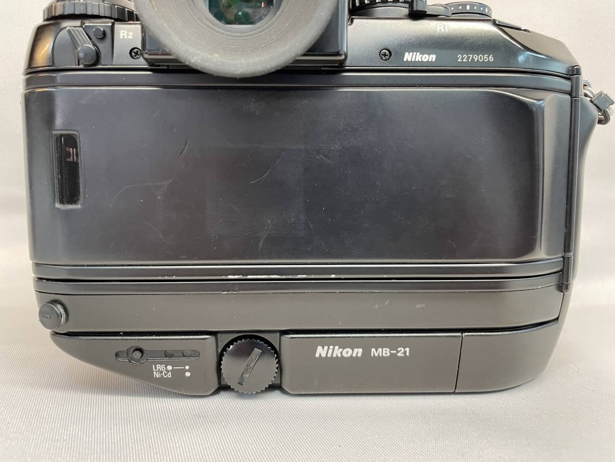 【YH-7040】ジャンク扱い 中古品 Nikon ニコン F4 一眼レフカメラ バッテリーグリップ MB-21 取付品 動作未確認 フィルムカメラ Nikon F4 中古 ☆Nikon&frasl;ニコン フラッグシップ・フィルム一眼レフカメラ ボディ｜ナニワグループオンライン