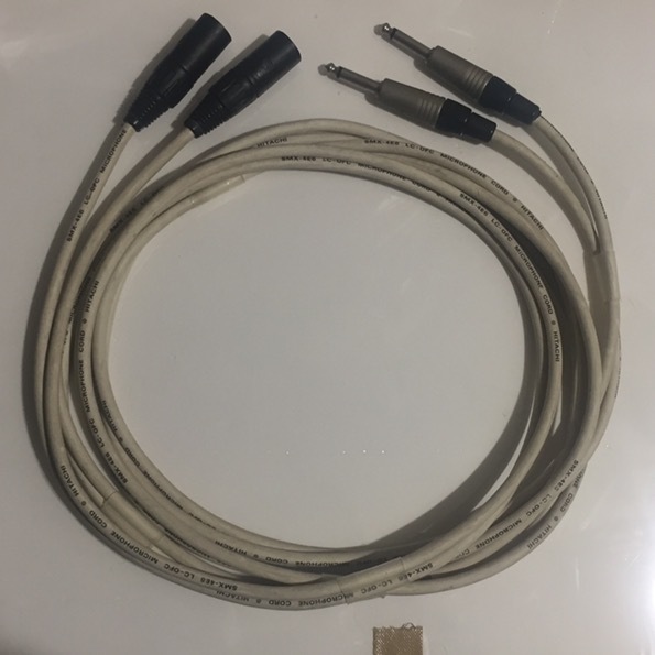 本物保証，大人気 日立 LC-OFC マイクロホンコード SMX-4E6 白 ノイトリックコネクター XLR3ピンオス-フォンプラグ 約2.9m 2本セット(XLRケーブル)｜売買されたオークション情報、yahooの商品情報をアーカイブ公開 - XLRケーブル