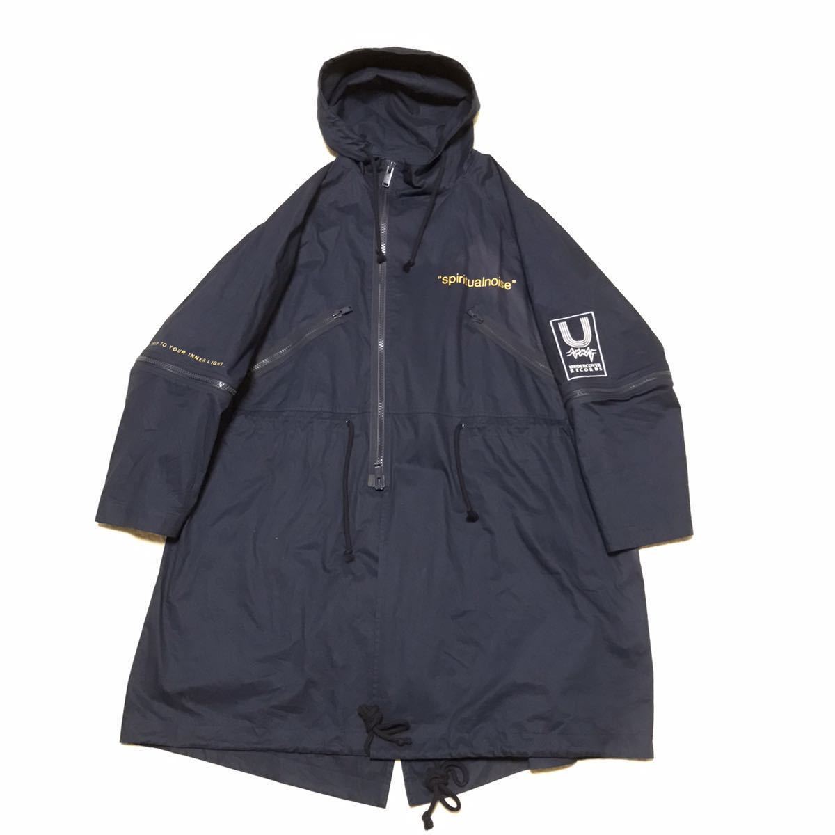 アンダーカバー 18ss ビッグプリントオーバーサイズモッズコート 3  