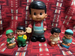 信用金庫 信金 カウンター用 信ちゃん ソフビ人形 貯金箱 店頭用